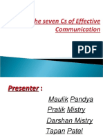 (Chapter-2) - 7 C's of Effective Communication