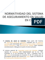 Normatividad Del Sistema de Aseguramiento en Salud Colombiano PDF