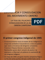 Emergencia y Consolidacion Del Movimiento Obrero