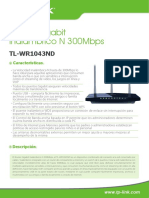 TL-WR1043ND V2 Datasheet ES PDF