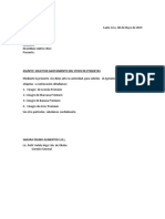 Carta Solicitud de Agotamiento Etiquetas Vinagres de Frutas