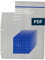 Ibm - Sql-Data System General Information For Vm-System Product PDF