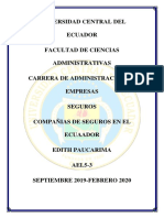 Anàlisis Del Mercado de Seguros en El Ecuador