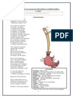 Ficha Avaliação 1. 2.º Periodo Poema