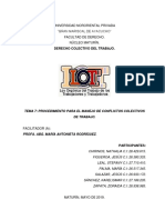 Derecho Colectivo de Trabajo Tema 7