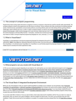 Introduction To Visual Basic