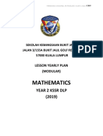 Lesson Yearly Plan (Modular) Maths Year 2 DLP 2019