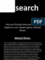 Media Research Into Mental Illness