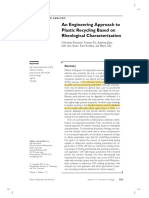 An Engineering Approach To Plastic Recycling Based On Rheological Characterization