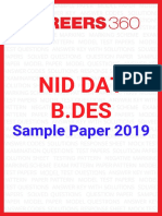 NID DAT Sample Paper 2019 BDes