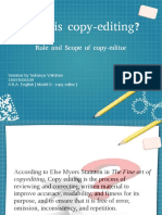 What Is Copy Editing? Role and Scope of A Copy Editor