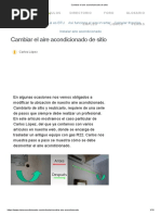 Cambiar El Aire Acondicionado de Sitio