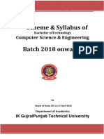 SYLLABUS For PTU-CSE-2018-SEM-1&2