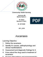 Community Health Nursing: Instructor MR - Bashar Qasho'o St. Name: Bassam N. Hariri ID: 20710486