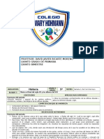 Plan 5to Grado - Bloque 5 Historia