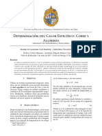 Calor Especifico Del Cobre y Aluminio PDF