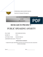 Public Speaking Anxiety