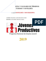 Terminologías y Glosario de Términos en Turismo y Hotelería PDF