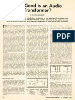 How Good Is An Audio Transformer? - Norman H. Crowhurst (Audio Engineering, Mar 1952)