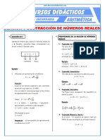 Adición y Sustracción de Números Reales para Tercero de Secundaria