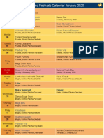 Festivals Calendar January 2020