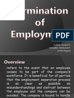 Termination of Employment