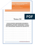 Tema 30 - Registro Civil II PDF