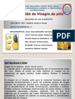 Elaboracion de Vinagre de Piña