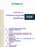 Capitulo IV CONSTRUCCION DE TERRAPLENES Y PEDRAPLENES