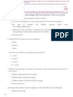 Sociology MCQs Practice Test 43 PDF