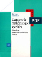 Bernard Gostiaux - Exercices de Mathématiques Spéciales, Tome 3 - Géométrie, Géométrie Différentielle. 3-Presses Universitaires de France - PUF (1997) PDF