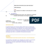 Solución de Problemas Matemáticos Con MS Excel