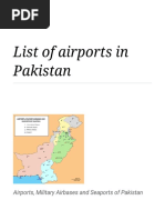 List of Airports in Pakistan - Wikipedia