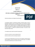 Guía para La Presentación Del Informe de Investigación Científica PDF