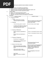 Lesson Plan in Science 5