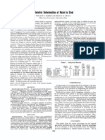 Volumetric Determination of Nickel in Steel