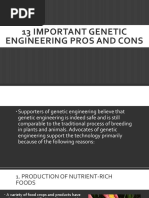 13 Important Genetic Engineering Pros and Cons