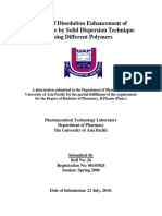 Study of Dissolution Enhancement of Furosemide by Solid Dispersion Technique Using Different Polymers