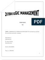 Comparision of Markting Strategy of Doordarshan and Star Plus As Public Abd Private Sector