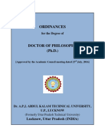 Ph.D. Ordinance (23 July, 2016) PDF