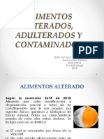 Modulo 4. Alimentos Alterados, Adulterados y Contaminados