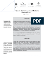 Evidencia Cientifica para La Medicina Homeopatica