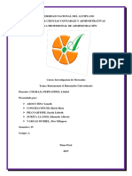 Informe de El Rinconcito Universitario