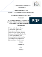 Plan de Emergencia y Contingencia de La Empresa Pública Empresa Municipal de Agua Potable y Alcantarillado de Riobamba