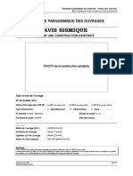 Avis Sismique Pour Une Construction Existante