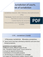 UNIT - 2 Jurisdiction of Courts (1-21 Slide) - CPC