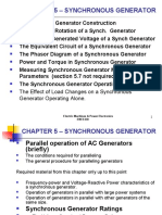 Chapter 5 - Synchronous Generator: The Effect of Load Changes On A Synchronous Generator Operating Alone