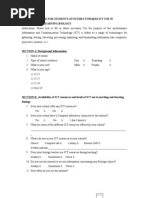 A Questionnaire For Students Attitudes Towards Ict Use in Teaching and Learning Biology