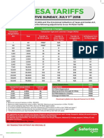 M-PESA Tariffs FA JULY 1ST 2018