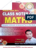 Rakesh Yadav Class Notes Math in Hindi PDF Free Download PDF